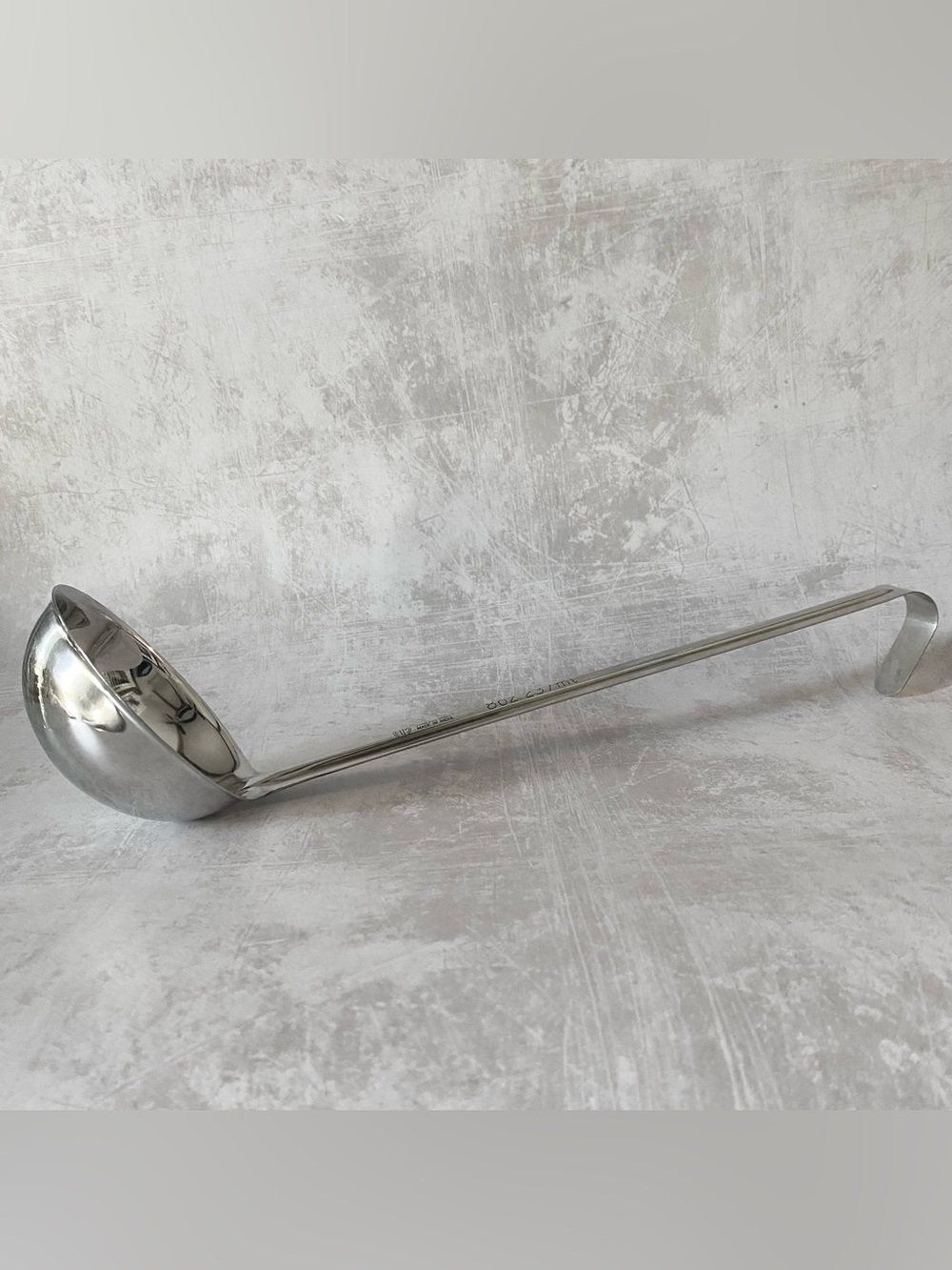AM Stainless Steel 15" Ladle 8oz, 237ml, Restaurantware Spoon Utensil 4” Bowl